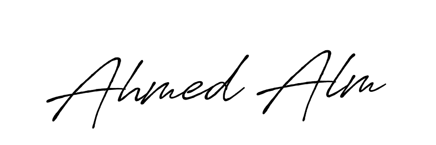 You can use this online signature creator to create a handwritten signature for the name Ahmed Alm. This is the best online autograph maker. Ahmed Alm signature style 7 images and pictures png