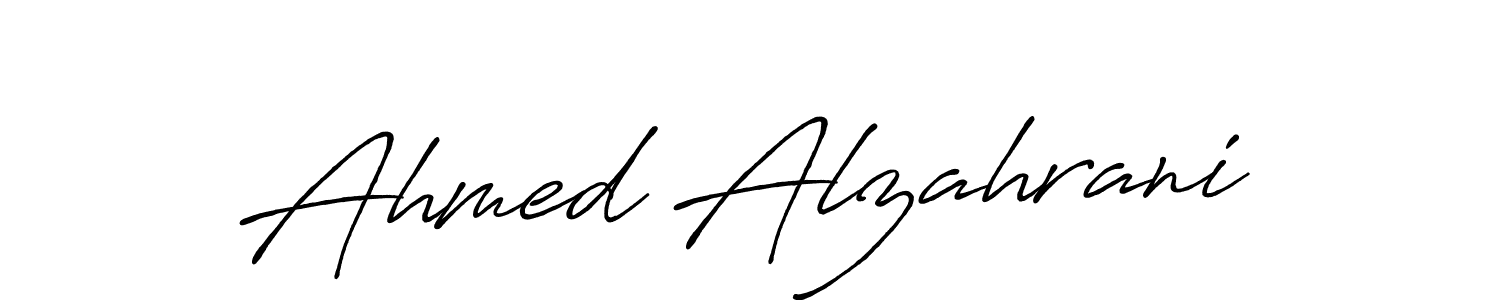 Ahmed Alzahrani stylish signature style. Best Handwritten Sign (Antro_Vectra_Bolder) for my name. Handwritten Signature Collection Ideas for my name Ahmed Alzahrani. Ahmed Alzahrani signature style 7 images and pictures png