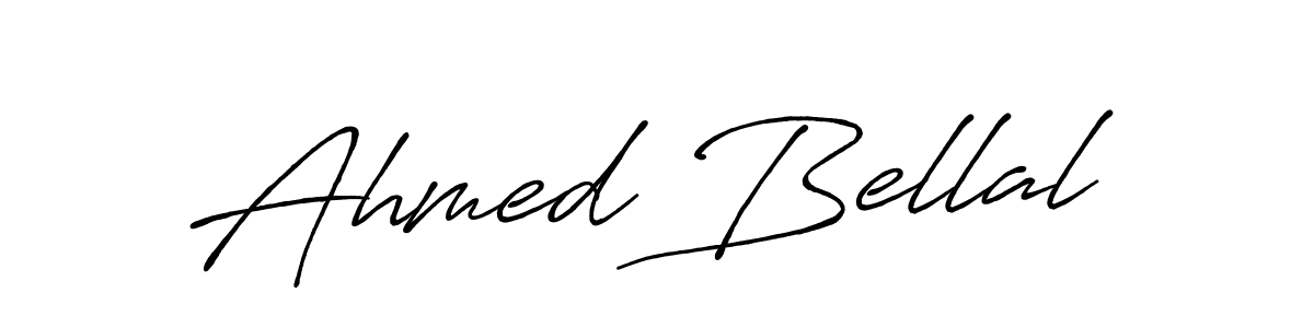 How to Draw Ahmed Bellal signature style? Antro_Vectra_Bolder is a latest design signature styles for name Ahmed Bellal. Ahmed Bellal signature style 7 images and pictures png