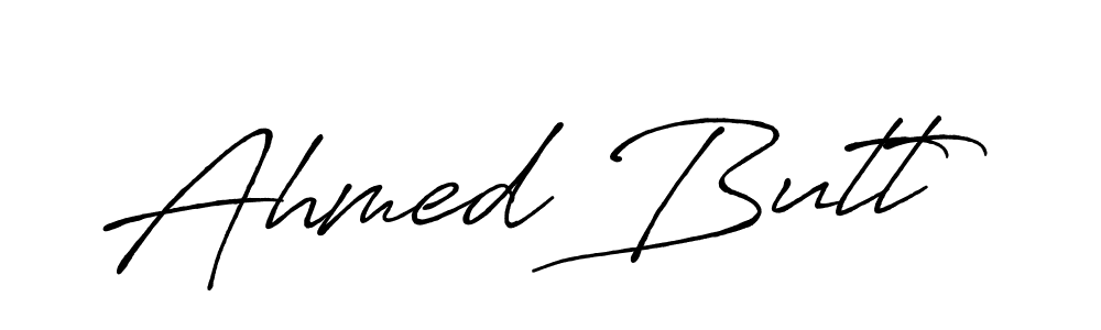 Ahmed Butt stylish signature style. Best Handwritten Sign (Antro_Vectra_Bolder) for my name. Handwritten Signature Collection Ideas for my name Ahmed Butt. Ahmed Butt signature style 7 images and pictures png