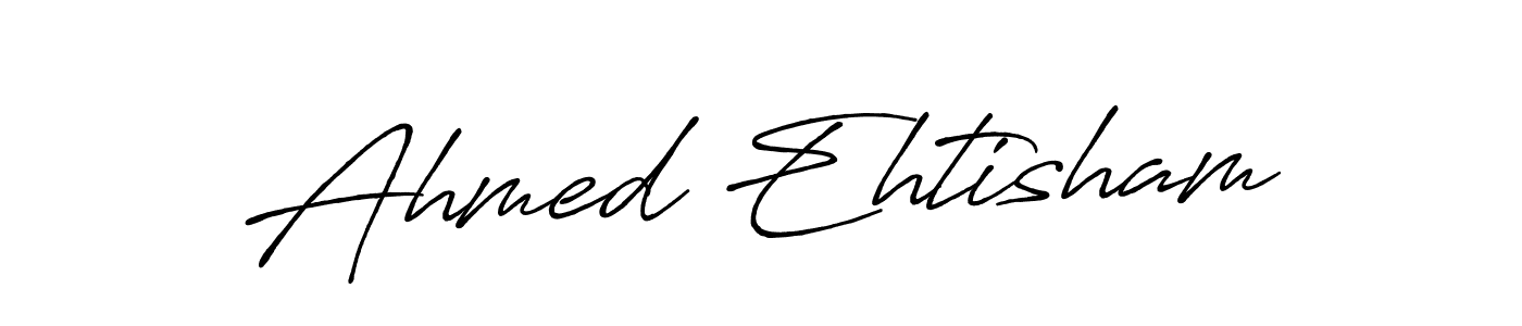 Also You can easily find your signature by using the search form. We will create Ahmed Ehtisham name handwritten signature images for you free of cost using Antro_Vectra_Bolder sign style. Ahmed Ehtisham signature style 7 images and pictures png