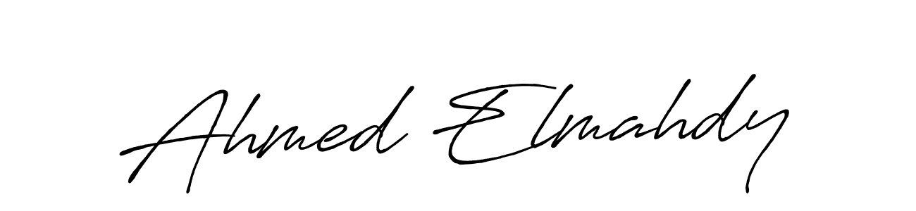 Ahmed Elmahdy stylish signature style. Best Handwritten Sign (Antro_Vectra_Bolder) for my name. Handwritten Signature Collection Ideas for my name Ahmed Elmahdy. Ahmed Elmahdy signature style 7 images and pictures png