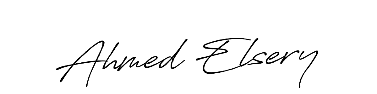 Also we have Ahmed Elsery name is the best signature style. Create professional handwritten signature collection using Antro_Vectra_Bolder autograph style. Ahmed Elsery signature style 7 images and pictures png