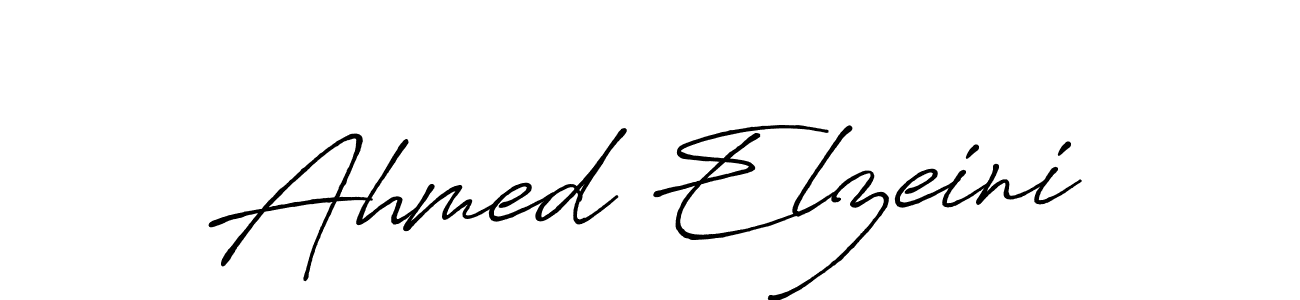 Use a signature maker to create a handwritten signature online. With this signature software, you can design (Antro_Vectra_Bolder) your own signature for name Ahmed Elzeini. Ahmed Elzeini signature style 7 images and pictures png