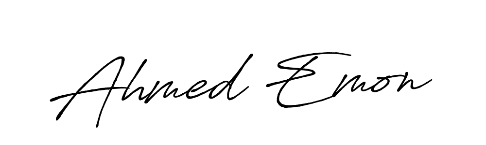 This is the best signature style for the Ahmed Emon name. Also you like these signature font (Antro_Vectra_Bolder). Mix name signature. Ahmed Emon signature style 7 images and pictures png