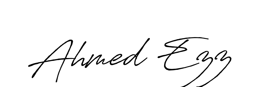 Create a beautiful signature design for name Ahmed Ezz. With this signature (Antro_Vectra_Bolder) fonts, you can make a handwritten signature for free. Ahmed Ezz signature style 7 images and pictures png