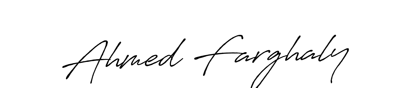 Also we have Ahmed Farghaly name is the best signature style. Create professional handwritten signature collection using Antro_Vectra_Bolder autograph style. Ahmed Farghaly signature style 7 images and pictures png