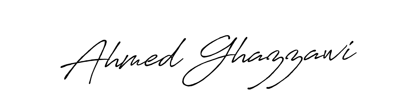 Use a signature maker to create a handwritten signature online. With this signature software, you can design (Antro_Vectra_Bolder) your own signature for name Ahmed Ghazzawi. Ahmed Ghazzawi signature style 7 images and pictures png