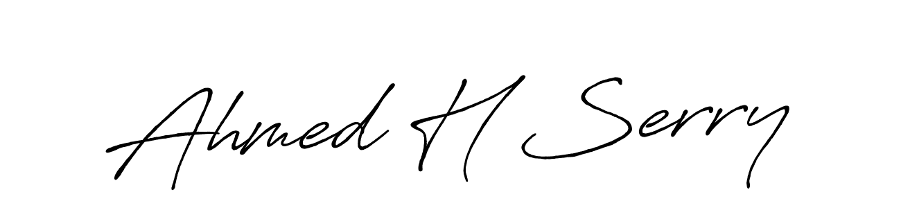 You should practise on your own different ways (Antro_Vectra_Bolder) to write your name (Ahmed H Serry) in signature. don't let someone else do it for you. Ahmed H Serry signature style 7 images and pictures png