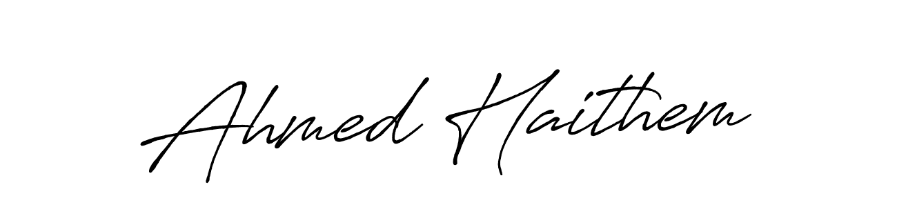 Also You can easily find your signature by using the search form. We will create Ahmed Haithem name handwritten signature images for you free of cost using Antro_Vectra_Bolder sign style. Ahmed Haithem signature style 7 images and pictures png
