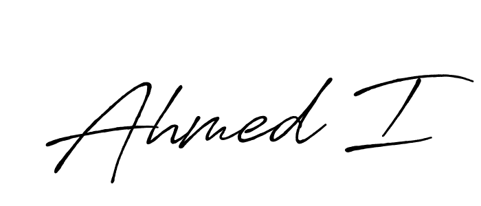 Also we have Ahmed I name is the best signature style. Create professional handwritten signature collection using Antro_Vectra_Bolder autograph style. Ahmed I signature style 7 images and pictures png
