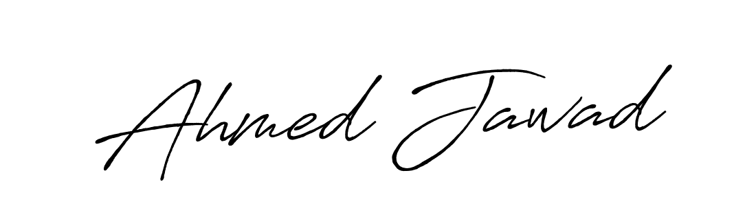Make a beautiful signature design for name Ahmed Jawad. With this signature (Antro_Vectra_Bolder) style, you can create a handwritten signature for free. Ahmed Jawad signature style 7 images and pictures png