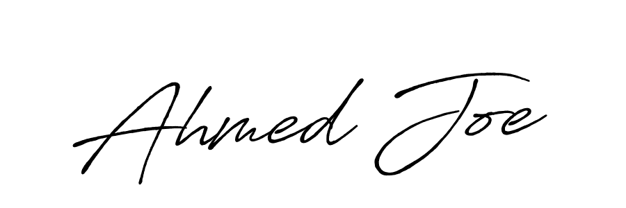Make a beautiful signature design for name Ahmed Joe. With this signature (Antro_Vectra_Bolder) style, you can create a handwritten signature for free. Ahmed Joe signature style 7 images and pictures png