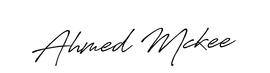 Ahmed Mckee stylish signature style. Best Handwritten Sign (Antro_Vectra_Bolder) for my name. Handwritten Signature Collection Ideas for my name Ahmed Mckee. Ahmed Mckee signature style 7 images and pictures png