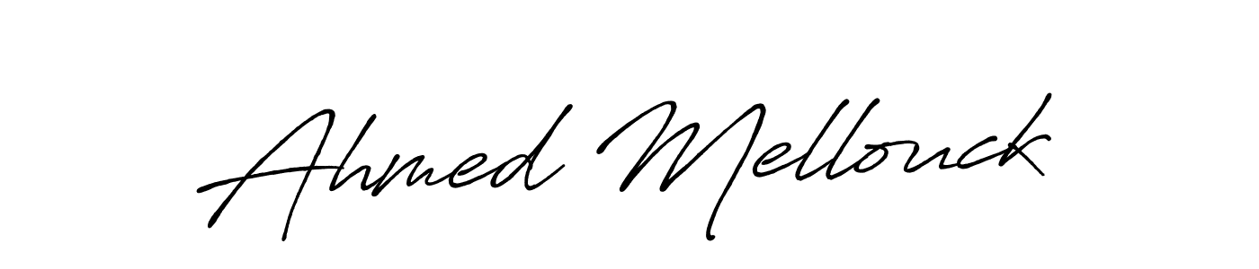 How to Draw Ahmed Mellouck signature style? Antro_Vectra_Bolder is a latest design signature styles for name Ahmed Mellouck. Ahmed Mellouck signature style 7 images and pictures png