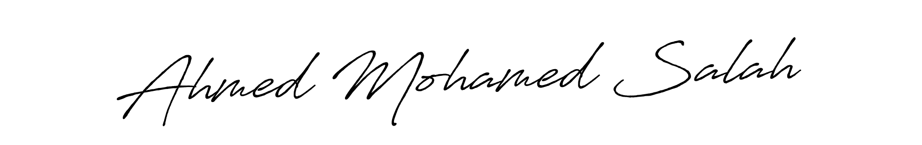 How to make Ahmed Mohamed Salah signature? Antro_Vectra_Bolder is a professional autograph style. Create handwritten signature for Ahmed Mohamed Salah name. Ahmed Mohamed Salah signature style 7 images and pictures png