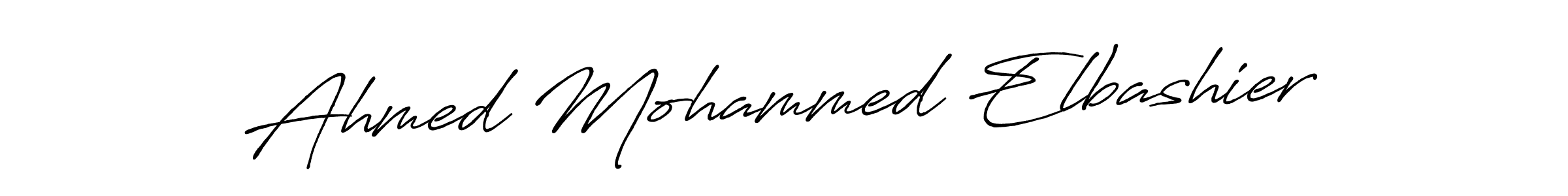 Ahmed Mohammed Elbashier stylish signature style. Best Handwritten Sign (Antro_Vectra_Bolder) for my name. Handwritten Signature Collection Ideas for my name Ahmed Mohammed Elbashier. Ahmed Mohammed Elbashier signature style 7 images and pictures png