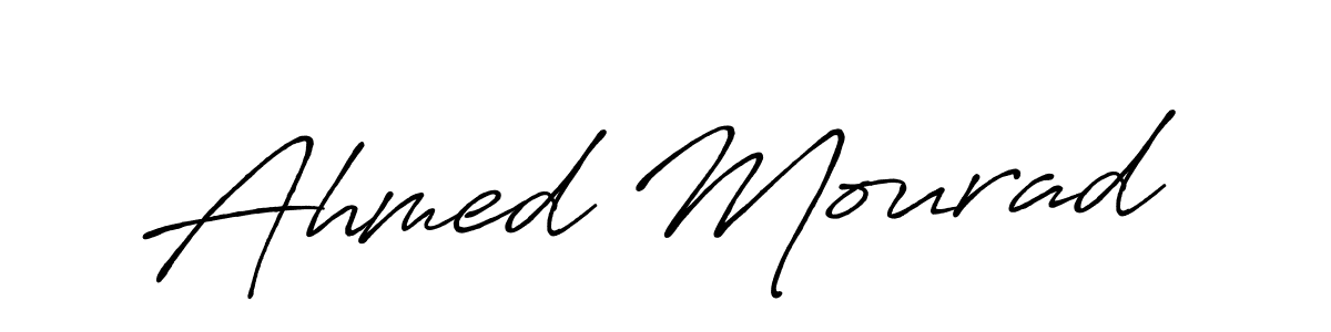 Design your own signature with our free online signature maker. With this signature software, you can create a handwritten (Antro_Vectra_Bolder) signature for name Ahmed Mourad. Ahmed Mourad signature style 7 images and pictures png