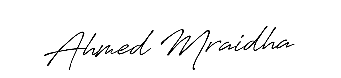 How to make Ahmed Mraidha signature? Antro_Vectra_Bolder is a professional autograph style. Create handwritten signature for Ahmed Mraidha name. Ahmed Mraidha signature style 7 images and pictures png