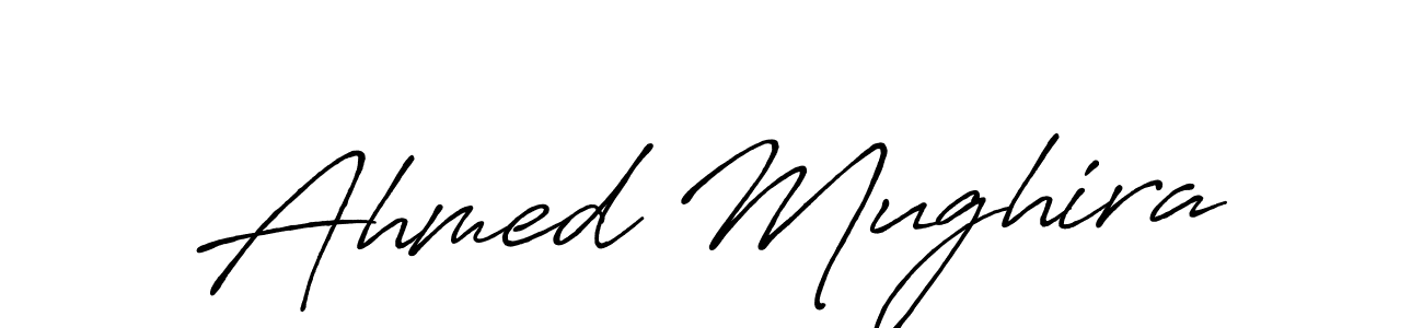 Design your own signature with our free online signature maker. With this signature software, you can create a handwritten (Antro_Vectra_Bolder) signature for name Ahmed Mughira. Ahmed Mughira signature style 7 images and pictures png