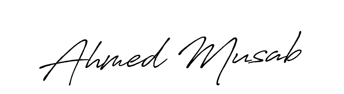 Make a beautiful signature design for name Ahmed Musab. Use this online signature maker to create a handwritten signature for free. Ahmed Musab signature style 7 images and pictures png