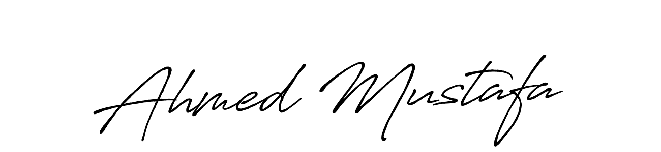 Design your own signature with our free online signature maker. With this signature software, you can create a handwritten (Antro_Vectra_Bolder) signature for name Ahmed Mustafa. Ahmed Mustafa signature style 7 images and pictures png