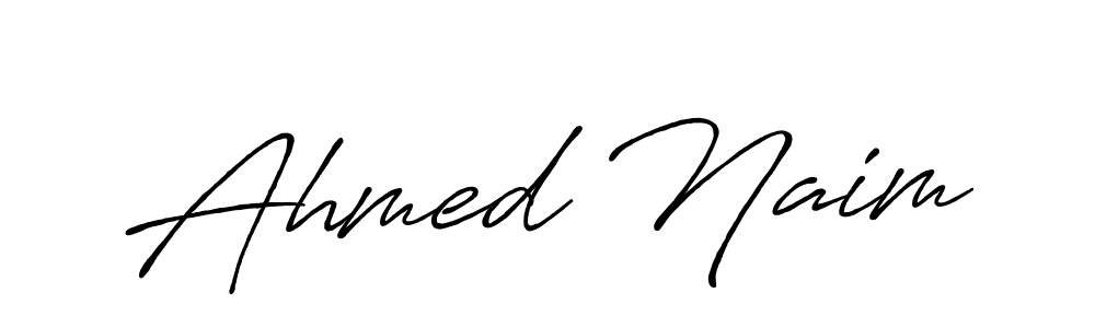 Ahmed Naim stylish signature style. Best Handwritten Sign (Antro_Vectra_Bolder) for my name. Handwritten Signature Collection Ideas for my name Ahmed Naim. Ahmed Naim signature style 7 images and pictures png