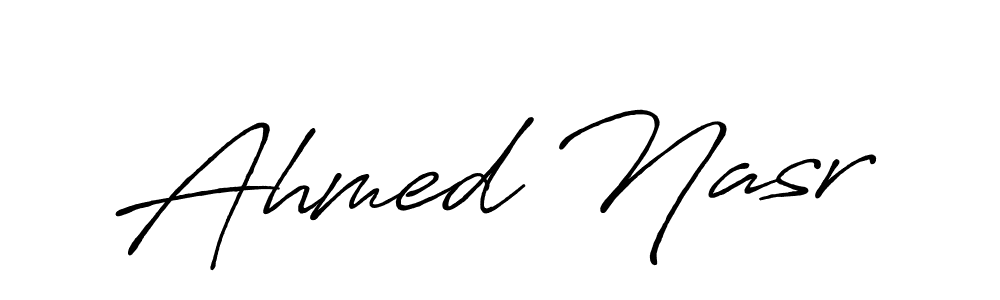 Design your own signature with our free online signature maker. With this signature software, you can create a handwritten (Antro_Vectra_Bolder) signature for name Ahmed Nasr. Ahmed Nasr signature style 7 images and pictures png