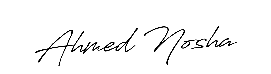It looks lik you need a new signature style for name Ahmed Nosha. Design unique handwritten (Antro_Vectra_Bolder) signature with our free signature maker in just a few clicks. Ahmed Nosha signature style 7 images and pictures png