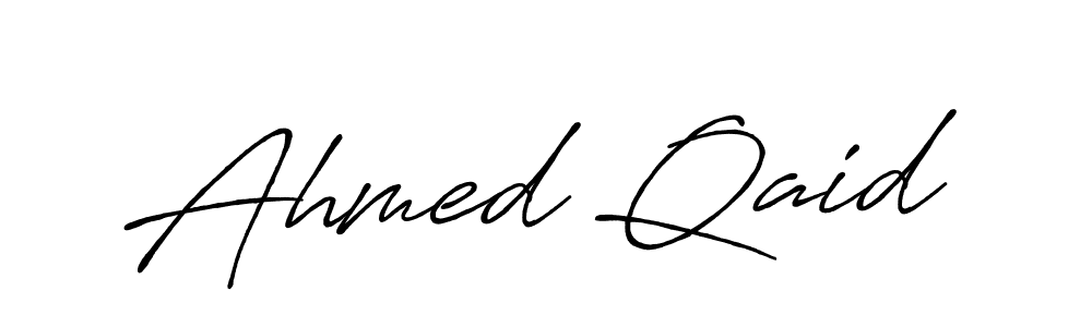 Ahmed Qaid stylish signature style. Best Handwritten Sign (Antro_Vectra_Bolder) for my name. Handwritten Signature Collection Ideas for my name Ahmed Qaid. Ahmed Qaid signature style 7 images and pictures png