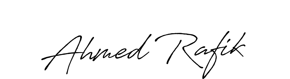 Make a beautiful signature design for name Ahmed Rafik. With this signature (Antro_Vectra_Bolder) style, you can create a handwritten signature for free. Ahmed Rafik signature style 7 images and pictures png