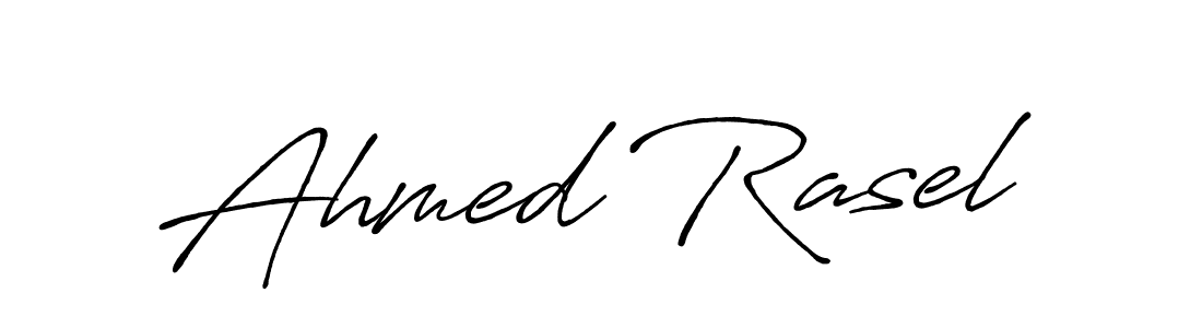 Design your own signature with our free online signature maker. With this signature software, you can create a handwritten (Antro_Vectra_Bolder) signature for name Ahmed Rasel. Ahmed Rasel signature style 7 images and pictures png