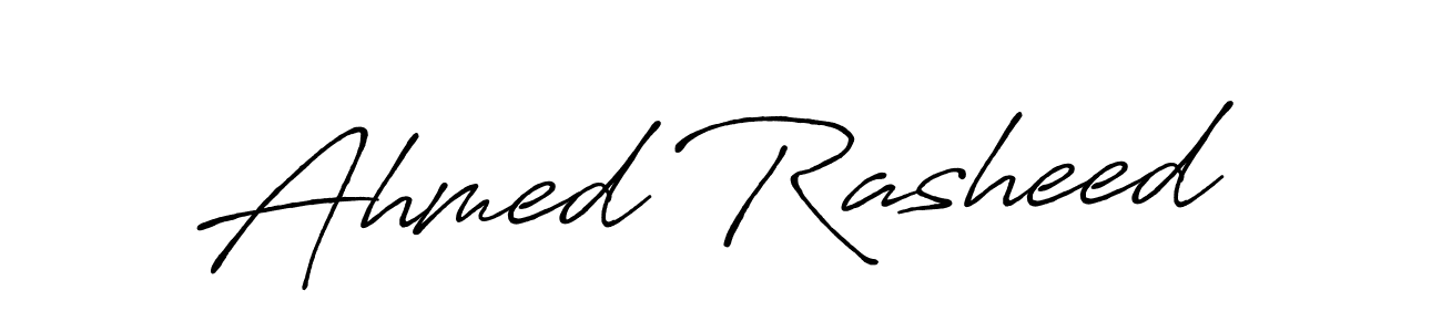 Also we have Ahmed Rasheed name is the best signature style. Create professional handwritten signature collection using Antro_Vectra_Bolder autograph style. Ahmed Rasheed signature style 7 images and pictures png