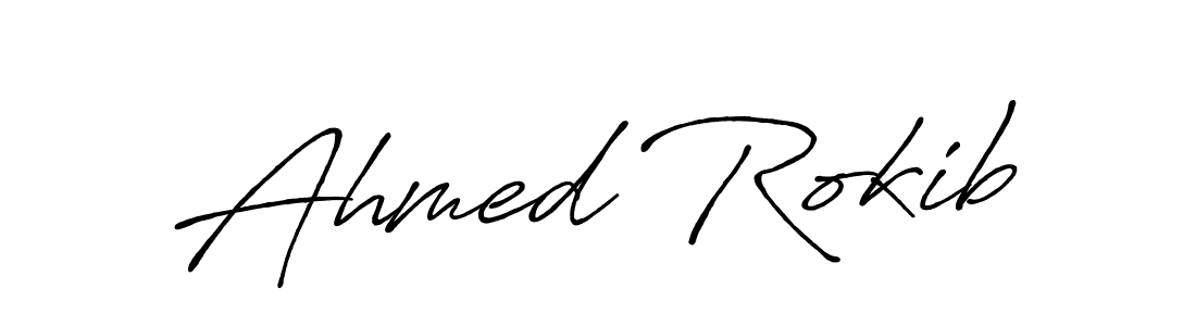 The best way (Antro_Vectra_Bolder) to make a short signature is to pick only two or three words in your name. The name Ahmed Rokib include a total of six letters. For converting this name. Ahmed Rokib signature style 7 images and pictures png