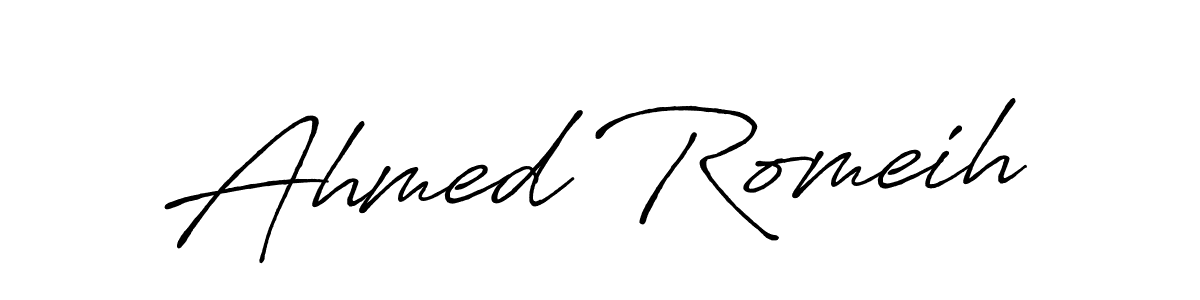 You can use this online signature creator to create a handwritten signature for the name Ahmed Romeih. This is the best online autograph maker. Ahmed Romeih signature style 7 images and pictures png