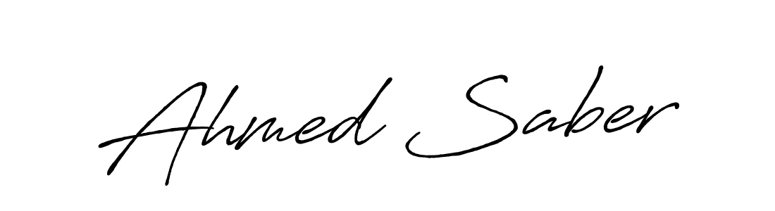 Ahmed Saber stylish signature style. Best Handwritten Sign (Antro_Vectra_Bolder) for my name. Handwritten Signature Collection Ideas for my name Ahmed Saber. Ahmed Saber signature style 7 images and pictures png