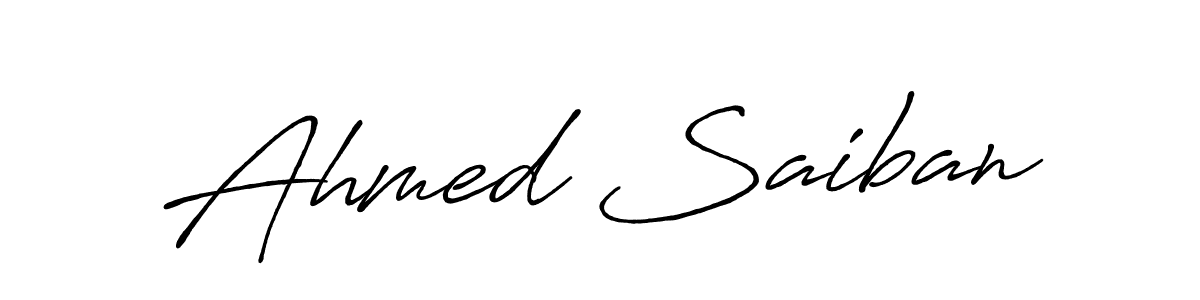 The best way (Antro_Vectra_Bolder) to make a short signature is to pick only two or three words in your name. The name Ahmed Saiban include a total of six letters. For converting this name. Ahmed Saiban signature style 7 images and pictures png