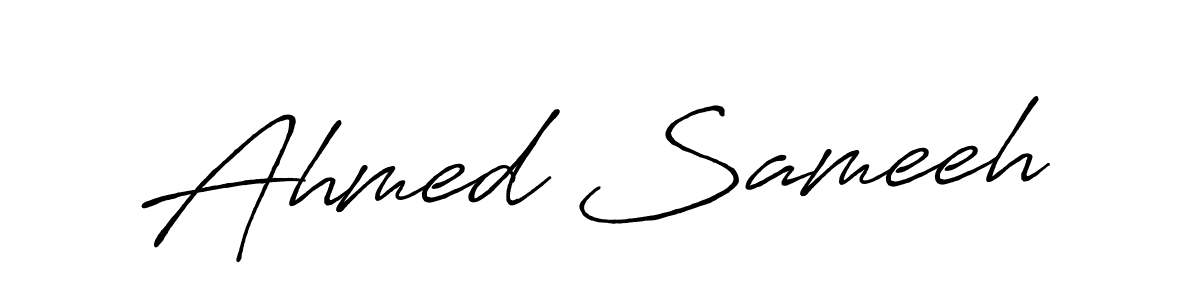 Design your own signature with our free online signature maker. With this signature software, you can create a handwritten (Antro_Vectra_Bolder) signature for name Ahmed Sameeh. Ahmed Sameeh signature style 7 images and pictures png