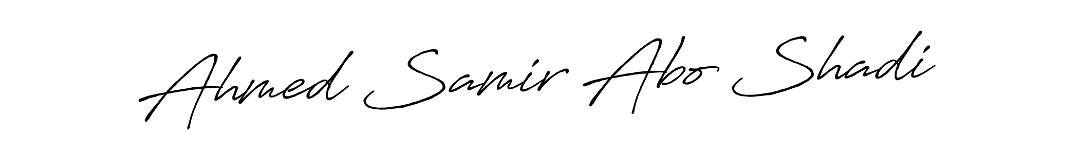 Ahmed Samir Abo Shadi stylish signature style. Best Handwritten Sign (Antro_Vectra_Bolder) for my name. Handwritten Signature Collection Ideas for my name Ahmed Samir Abo Shadi. Ahmed Samir Abo Shadi signature style 7 images and pictures png