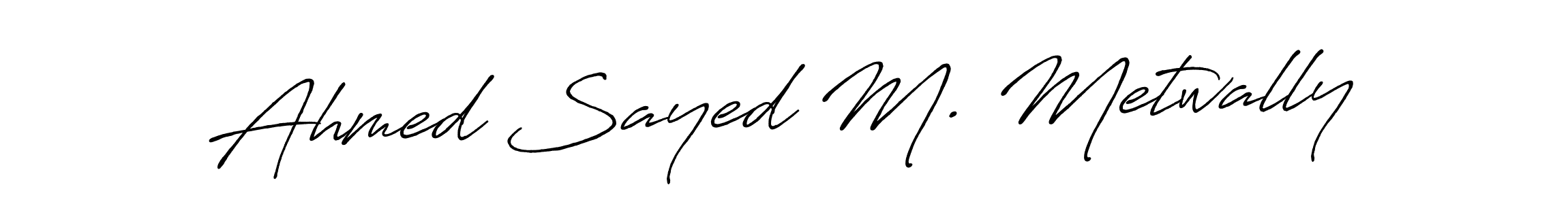 It looks lik you need a new signature style for name Ahmed Sayed M. Metwally. Design unique handwritten (Antro_Vectra_Bolder) signature with our free signature maker in just a few clicks. Ahmed Sayed M. Metwally signature style 7 images and pictures png
