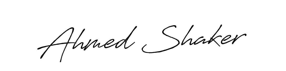 How to make Ahmed Shaker signature? Antro_Vectra_Bolder is a professional autograph style. Create handwritten signature for Ahmed Shaker name. Ahmed Shaker signature style 7 images and pictures png