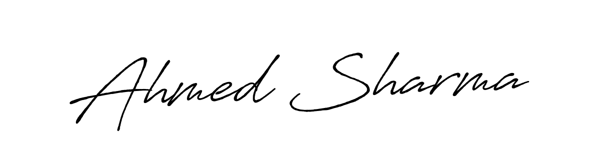 It looks lik you need a new signature style for name Ahmed Sharma. Design unique handwritten (Antro_Vectra_Bolder) signature with our free signature maker in just a few clicks. Ahmed Sharma signature style 7 images and pictures png