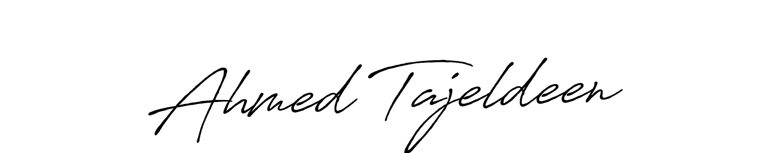 Here are the top 10 professional signature styles for the name Ahmed Tajeldeen. These are the best autograph styles you can use for your name. Ahmed Tajeldeen signature style 7 images and pictures png