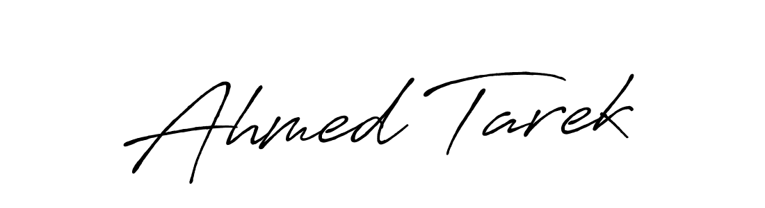How to make Ahmed Tarek name signature. Use Antro_Vectra_Bolder style for creating short signs online. This is the latest handwritten sign. Ahmed Tarek signature style 7 images and pictures png