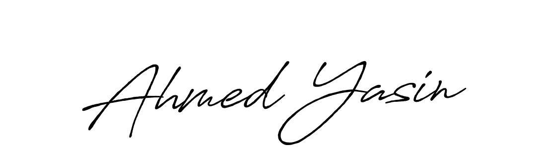 Create a beautiful signature design for name Ahmed Yasin. With this signature (Antro_Vectra_Bolder) fonts, you can make a handwritten signature for free. Ahmed Yasin signature style 7 images and pictures png