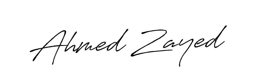 Also we have Ahmed Zayed name is the best signature style. Create professional handwritten signature collection using Antro_Vectra_Bolder autograph style. Ahmed Zayed signature style 7 images and pictures png