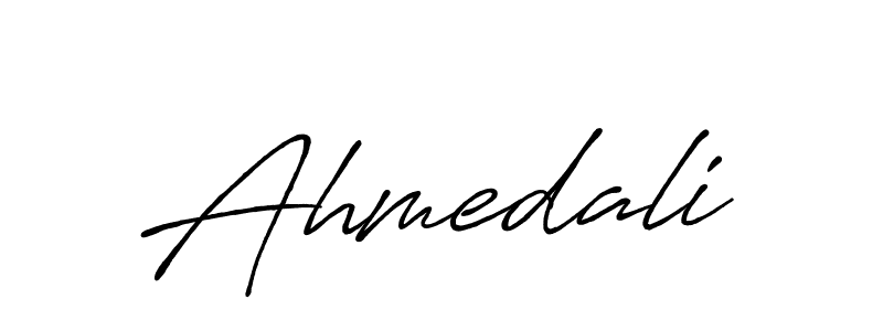 Create a beautiful signature design for name Ahmedali. With this signature (Antro_Vectra_Bolder) fonts, you can make a handwritten signature for free. Ahmedali signature style 7 images and pictures png