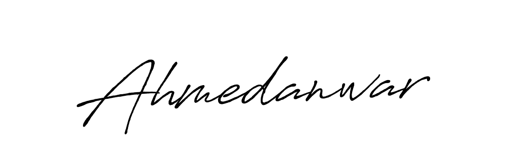 Make a beautiful signature design for name Ahmedanwar. With this signature (Antro_Vectra_Bolder) style, you can create a handwritten signature for free. Ahmedanwar signature style 7 images and pictures png