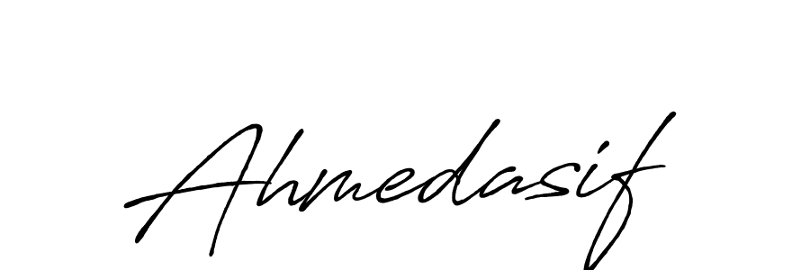 Create a beautiful signature design for name Ahmedasif. With this signature (Antro_Vectra_Bolder) fonts, you can make a handwritten signature for free. Ahmedasif signature style 7 images and pictures png