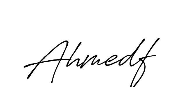 if you are searching for the best signature style for your name Ahmedf. so please give up your signature search. here we have designed multiple signature styles  using Antro_Vectra_Bolder. Ahmedf signature style 7 images and pictures png